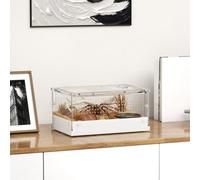 Pawhut Reptile Terrarium, Vivarium Acrylic For Snake, Gecko, 30 X 20 X 15 Cm