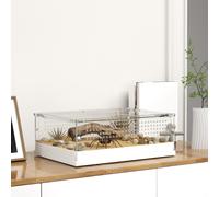 PawHut Reptile Terrarium, Vivarium Acrylic for Snake, Gecko, 40 x 30 x 15 cm