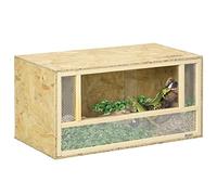 PawHut Reptile Terrarium w/Transparent Sliding Doors, 80 x 40 x 40 cm