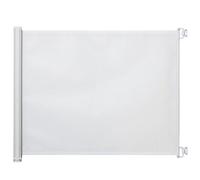 PawHut Retractable Stair Gate for Dogs, Pet Mesh Safety Gate Extends up to 115cm for Doorways Indoor- White