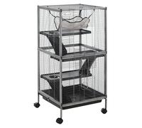 PawHut Rolling Small Animal Cage for Chinchillas Ferrets Kittens W/ Ramp | TJ Hughes