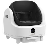 PawHut Self Cleaning Cat Litter Tray Top Opening Design, Automatic Litter Box More Space with Integrated Security Protection