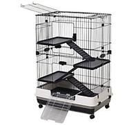 PawHut Small Animal Cage Black, White 527 mm x 812 mm x 1100 mm