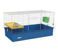 PawHut Small Animal Cage - Rabbit Guinea Pig Hutch - Pet Playhouse - Blue | TJ Hughes