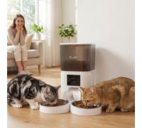 PawHut Smart Cat Feeder with HD Camera, 5G WiFi & Voice Recorder 6L