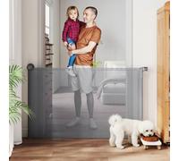 Pawhut Stair Gate For Dogs, Pet Gate, Extends To 140 Cm Wide & 93 Cm Tall
