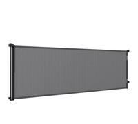 Pawhut Stair Gate For Dogs, Pet Gate, Extends To 300 Cm Wide & 104 Cm Tall In Black Black