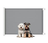 PawHut Teslin Automatic Retractable Pet Safety Barrier 1.15L x 0.83H m Metal Grey