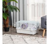 PawHut Two-Tier Hamster Cage Gerbil Haven w/ Excise Wheel