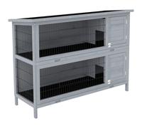 PawHut Walk in Chicken Run w/ Cover, Hanging Feeder, Perch, for 6-8 Chickens