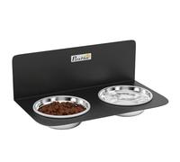 PawHut Wall Mount Dog Bowls for Large Breeds, 10kg Capacity, Black