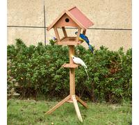 PawHut Wooden Bird Feeder Stand | TJ Hughes