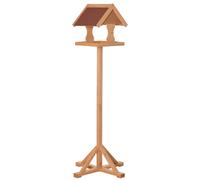 PawHut Wooden Bird Table Wild Bird Feeding Station Freestanding Feeder for Garden Outdoor 55 x 55 x 144cm Wood