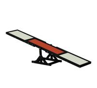 PawHut Wooden Pet Seesaw For Big Dogs With Anti-slip Surface, Black, Black