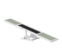 PawHut Wooden Pet Seesaw for Big Dogs 180 x 30 x 30cm - White
