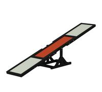 Pawhut Wooden Pet Seesaw For Big Dogs With Anti-Slip Surface, Black