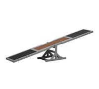 Pawhut Wooden Pet Seesaw For Big Dogs, Agility Training Equipment For Dogs In Grey Grey