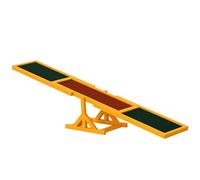 PawHut Wooden Pet Seesaw for Big Dogs, Agility Training Equipment for Dogs with Anti-Slip surface, 180 x 30 x 30cm - Natural