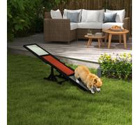 PawHut Wooden Pet Seesaw For Big Dogs With Anti-Slip Surface - Black | TJ Hughes White