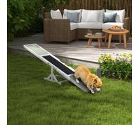 Pawhut Wooden Pet Seesaw For Big Dogs With Anti-Slip Surface, White