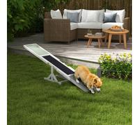 PawHut Wooden Pet Seesaw for Big Dogs with Anti-Slip Surface - White - Fir Wood - 1