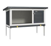 PawHut Wooden Rabbit Hutch Bunny Cage Openable Roof for Outdoor 90 x 4