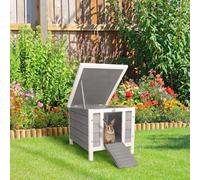 PawHut Wooden Rabbit Hutch Outdoor
