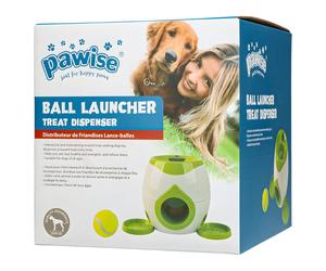 Pawise Ball Launcher With Treat Dispenser - Interactive Dog Toy 2 In 1