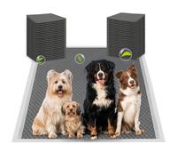 PAWISE Puppy Pads Large 60x60CM Dog Training Pads Activated Carbon Odor-Control Puppy Training Pads, 6 Layers of Leak-proof, Fast Drying, Suitable for Dogs, Cats, Rabbits (50 Counts)