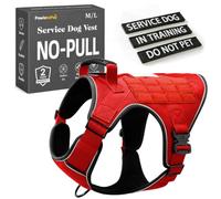 PawistaPal Medium Service Dog Vest, Training Harness with Patches and Adjustable Metal Buckles for Training and Walking.