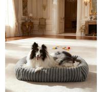Pawk Detachable Medium Dog Bed Fill Large Particle Memory Sponge and Cotton, Dog Beds Medium with Zipper for Easy Disassembly&Cleaning, Pet Sofa Bed for 20lbs Border Collie, 63x53x18cm