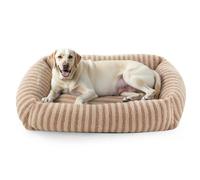 Pawk Extra Large Dog Bed Mix Filled Particle Memory Sponge&cotton(90lbs), XL Dog Bed Provide Support for All Joints Dogs Bed for German Shepherd, 92x69x20cm(Brown)