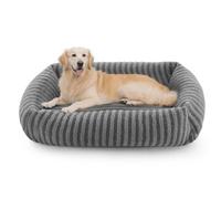 Pawk Extra Large Dog Bed Mix Filled Particle Memory Sponge&cotton(90lbs), XL Dog Bed Provide Support for All Joints, Zipper Design can Quickly Remove Cover, Dogs Bed for German Shepherd, 92x69x20cm
