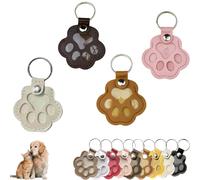 Pawkeys, The Paw Print Keepsake That Keeps Them Close, Cat Fur Memory Charm, Pet Paw Shaped Leather Keychain, Leather Paw Print Pet Fur Keepsake Keychain for Cute Charm for Pet Lovers (Mix2)