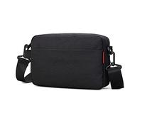 Pawleso Men's Messenger Bags for Man Black Bag Casual Crossbody Bags Shoulder Bag Nylon Waterproof Durable Small Square Bag with Adjustable Straps for Outdoor Hiking Travel Working Daily Use