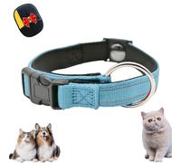 Pawliberation Magnetic Dog Collar, Double-Layer Fabric with Breathable and Reflective Design Pawliberation Collar for Cats of Different Sizes and Dogs (Blue)