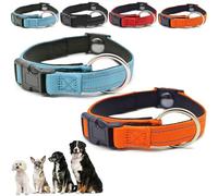 Pawliberation Magnetic Dog Collar, Waterproof Pawliberation Collar Magnetic, Double-Layer Fabric with Breathable Design, Adjustable Buckle for Senior Dogs (Blue+Orange)