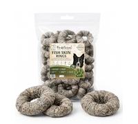 Pawlicious 1Kg Cod Fish Skin Ring for Dog Treats, (Approx 21 rings) Fish Donuts, Healthy & Natural Treat for Dogs, Air Dried Hypoallergenic Grain Free, Low Fat & High Protein Dog Chews,