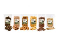Pawlicious 2Kg Dog Treats Box - Choose Any 2 1Kg Beef treats from 6 | Natural Dog Variety Treats Box, Grain Free, Beef Tripe, Trachea, Headskin Scalp, Cow Tails, Spaghetti & Braided Headskin