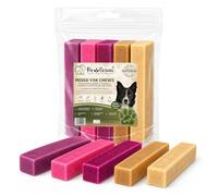 Pawlicious Small Himalayan Yak Chews for Dogs, Mixed Flavour Variety Pack 5 | Peanut Butter, Blueberry, Cranberry, Strawberry & Natural Cheese Flavours, Long-Lasting Dental Chews,Milk Cheese Dog Treats