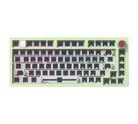 Pawlickio Wired Mechanical Keyboard Kit with Knob RGB Light Gasket Custom Aluminum Hot-Swap Laptop Office Gamer Wired Keyboard C