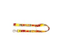 Pawlook Dog Leash - Durable Walking Lead with Double Lock Metal Clip, 49 in (125 cm), Recycled Webbing - Pattern Collection (Gimme Five Yellow, 1 in)