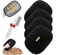 Pawlove Fur Remover, Pawlove - Furmagne, Petlova Sweep, Double-Side Electrostatic Pet Hair Remover Glove for Couch, Clothing, Carpet (Black, 4 Pcs)