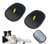 PawLush Pro Glove, PawLush Pro - Your Shortcut to a Fur-Free Home, Double-Sided Pet Grooming Gloves For Dog & Cat Clean Up Quickly Easy To Care (Black, 2)
