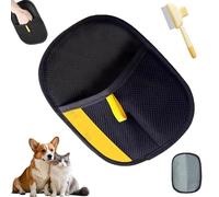 Pawlush Pro Glove, Petlova Double Sided Grooming Glove, 2025 Thickening Electrostatic Pet Hair Remover Gloves for Pets, Reusable Fingerless Anti-static Gloves for Clothes, Sofas (1 Pcs)