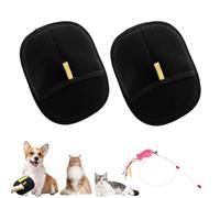 Pawlush Pro Glove, Petlova Glove, Static Removal Gloves for Pet Hair, Double-Sided Pet Grooming Gloves, Efficient Pet Cleaning Gloves for Dogs, Portable Cat Brush Glove for Long and Short Hair (2 Pcs)