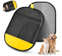 Pawlush Pro Pet Hair Removal Glove for Cats and Dogs, Magic Brush Pet Hair Tool, Double-Sided Reusable Grooming Mitt, Gentle Massage Fur Remover for Carpets, Furniture, Clothes & Car Seats.