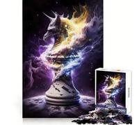 Pawn of Night Chess for Adults 1000 Piece Jigsaw Puzzle Thought Toy Anxiety Relief Precise Edge Thoughtful Gift (38x52cm)
