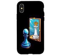 Pawn Queen Chess Player Mirror Reflection Potential Case for iPhone X/XS
