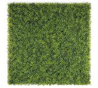 PAWNORA 4x50cm Artificial Boxwood Wall Panels Fence Covering Indoor Outdoor in Green | Size: 100 cm x 100 cm PAWNORA Green 100 cm x 100 cm